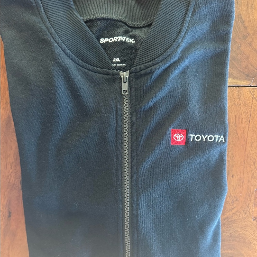 Sport-Tec Jacket Unisex XXL Black Super Cozy Fleece Full Zip with Toyota logo - Picture 6 of 6